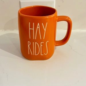 Rae Dunn HayRides orange mug